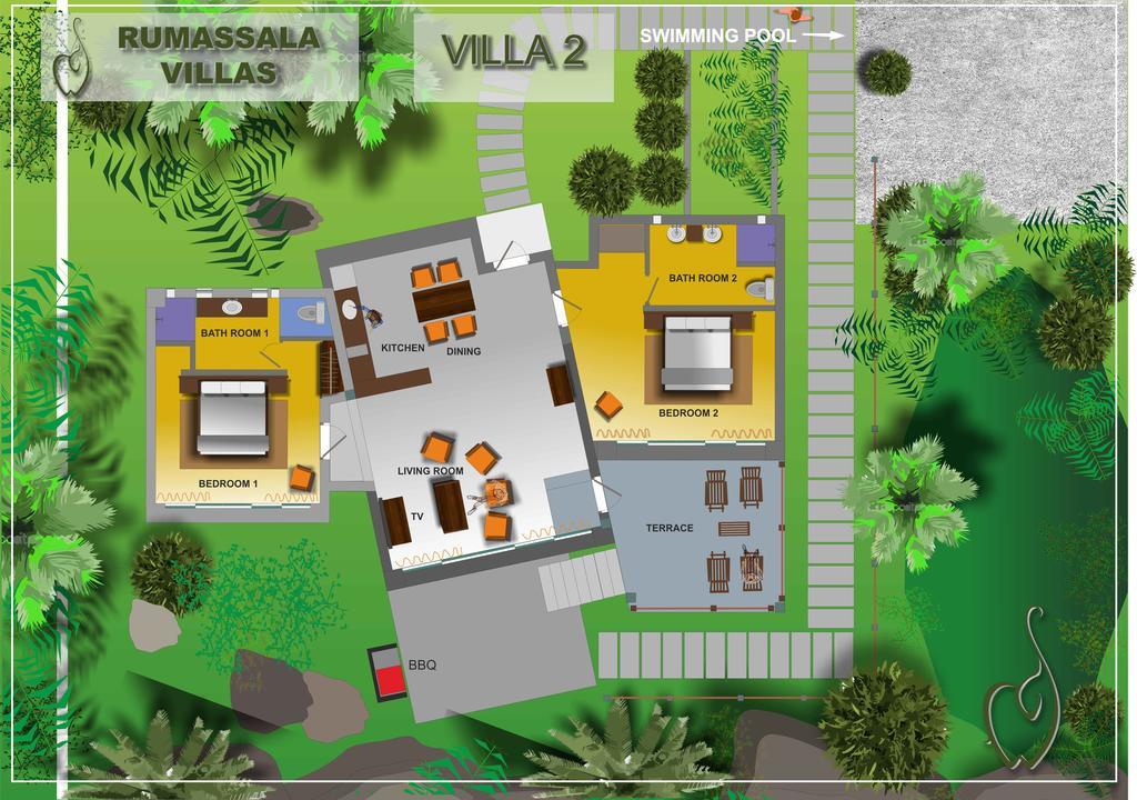 Rumassala Villas Unawatuna Bagian luar foto